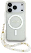 Чохол Guess IML Glitter Pearl Strap MagSafe для iPhone 17 Pro Прозорий  (GUE004918) - зображення 1