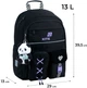 Набір Kite Panda Love рюкзак + пенал + сумка для взуття Чорний (SET_K26-584M-2) - зображення 4