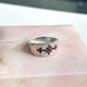 Серебряное кольцо Цветы (вышиванка) 18 с кристаллами Сваровски, родированное женское, 925 (119) - изображение 7