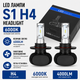 Комплект led ламп headlight S1 H4 6000K 4000LM с радиатором - изображение 1