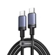 Кабель UGREEN L528 USB-C to USB-C PD 3.0 100W 5A Fast Charging Cable 0.5m Space Gray (65831) - зображення 1