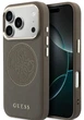 Чохол Guess Perforated 4G MagSafe для iPhone 17 Pro Max коричневий  (GUE005261) - зображення 1
