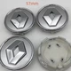Колпачки на диски Renault 57 мм 50 mm заглушки рено серебро с хром 403152085R | 403150709R - изображение 1