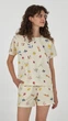 Комплект піжама жіноча Ellen Fruity DELIGHT lpk 2970/47/01 2XL молочний - зображення 1