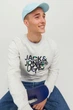 Свитшот Jack & Jones Jorsilverlake Crew Ln Beige 12242366-WHITEMELANGE M - изображение 2
