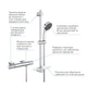 Grohe QuickFix Precision Feel Термостат для душу із душовим гарнітуром (34791000) - зображення 6