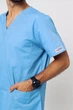Мужская медицинская рубашка STUGA MEDICAL блакитна (8800106) S - изображение 7