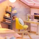 Румбокс кукольный домик DIY с подсветкой “Сладкие моменты”, миниатюрный конструктор, 22×17,5×20,5 см - изображение 6