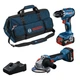 PRO Набір інструментів BOSCH 18V GSR + GWS + 2x4.0Ah + GAL(0615A5007N) - зображення 1