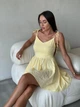 Летний сарафан мини желтого цвета 38375 42/44 - изображение 2