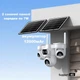 Уличная 4G камера VSTARCAM 623FR 20Мп с 4 объективами 2 солнечных панели зарядки акумулятор 12000мАч PIR датчик движения - изображение 3