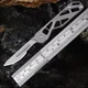 Брелок нож-ножик скальпель 15 см на ключи + 10 сменных лезвий раскладной скелетон - изображение 6