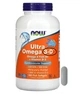 Ultra Omega 3-D NOW Foods 180 рибних капсул ультра омега комплекс вітамін серця - зображення 1