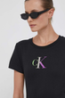 Футболка жіноча Calvin Klein бавовняна чорна L 4240 - зображення 3
