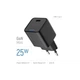 Зарядное устройство ColorWay GaN Mini 25W PD Port PPS USB-C black (CW-CHS052PD-BK) (342450) - изображение 7