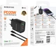 Сетевое зарядное устройство с кабелем Borofone BA83A Flare star PD20W+QC3.0 Charger Set (C to iP) Black (6941991117350) - изображение 2