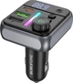 Автомобильное зарядное устройство с FM-модулятором Borofone BC50 Ascenso PD20W+QC3.0 car BT FM transmitter Black (6941991115257) - изображение 1