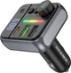 Автомобильное зарядное устройство с FM-модулятором Borofone BC50 Ascenso PD20W+QC3.0 car BT FM transmitter Black (6941991115257) - изображение 2