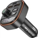 Автомобильное зарядное устройство с FM-модулятором Borofone BC59 Heroic car BT FM transmitter Black (6941991117312) - изображение 1