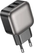 Мережевий зарядний пристрій Borofone BAS51A Absolute dual-port charger Black (6941991116100) - зображення 5