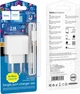 Мережевий зарядний пристрій з кабелем Hoco CS11A Ocean single port charger set (Micro) White (6942007603591) - зображення 2