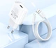 Сетевое зарядное устройство с кабелем Hoco C109A (10.5W) Fighter single port charger set (Micro) White - изображение 9