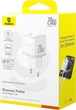 Мережевий зарядний пристрій Baseus Palm Fast Charger 1C 20W EU Moon White (P10111602213-00) - зображення 2