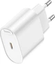 Мережевий зарядний пристрій Hoco C109A (PD20W) Fighter single port PD20W charger White (6942007656658) - зображення 3