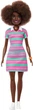 Лялька Барбі Модниця у рожево-зеленій смугастій сукні Barbie Fashionistas Pink and Green Striped Collared Dress 247 (JJN60) (JJN60) - зображення 3