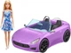 Игровой набор кукла Барби Блондинка и сиреневый кабриолет Barbie Purple Convertible Car with Blonde Doll (HBY29) (HBY29) - изображение 1