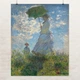 Постер Женщина с зонтиком, Клод Моне, Claude Monet, Woman with Parasol, A3 37×30 см (id6894) - изображение 1