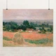 Постер Стог сена в Живерни, Клод Моне, Claude Monet, Haystack at Giverny, A3 30×40 см (id6892) - изображение 1