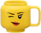 Керамічна кружка LEGO Iconic Winking Girl 255 мл Жовта (5711938247720) - зображення 1