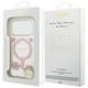 Чохол Guess Resin Flowers Glitter MagSafe для iPhone 17 Pro Pink (GUE005110) - зображення 8