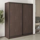 Шкаф-купе двухдверный MebelStar Уни BG 2ДСП 180x45x210 см Дуб ристрето (MBS-11330) - изображение 1