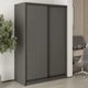 Шкаф-купе двухдверный MebelStar Стандарт BG 2ДСП 140x45x210 см Антрацит (MBS-10826) - изображение 1