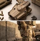 Универсальная тактическая пластиковая кобура Cytac Mega-Fit для пистолетов Форт 17, Glock, CZ, Beretta, Sig Sauer под правую руку (цвет Песочный) - изображение 3