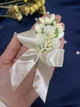 Весільна бутоньєрка для нареченого, свідків та гостей айворі 3 троянди - изображение 3
