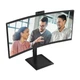 Монітор вигнутий 34" AOC CU34E4CW, Black - зображення 2