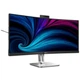 Монитор изогнутый 34" Philips 34B2U6603CH/00, Dark Grey/Silver - изображение 2