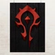 Постер Варкрафт, лого Орды, Warcraft, Horde, A3 42×30 см (id1063) - изображение 1