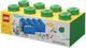 Pojemnik LEGO klocek z szufladami 8 Zielony (40061734) (5711938029548) - obraz 1
