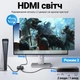 4K HDMI Світч + Розгалужувач двосторонній Bi-Direction Switch на 2 канали OEM HVS12 | 2в1: перемикач + комутатор - зображення 6