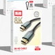 Кабель Earldom ET-W30 HDMI 2.1 to HDMI 8K Ultra HD 60Hz 3D, HDCP, HDR 3m Black (HD-000004) - изображение 5