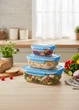 Набір харчових пластикових контейнерів Stars Plast 500/900/1500 мл з кришками для зберігання їжі - зображення 2