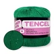 Пряжа з тенселом і паєтками Candy-Yarn Tencel, Смарагд №1011 бавовна з тенселом, пряжа для літніх виробів - зображення 1