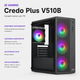 Корпус для комп'ютера 2E GAMING Credo Plus V510B Mid Tower mini-ITX/micro-ATX без БЖ Чорний (2E-V510B) - зображення 2