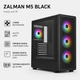 Корпус для компьютера Zalman M5 Mini Tower mini-ITX/mini-ATX без БП Черный (M5BLACK) - изображение 6