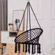 Качеля гамак Macrame большой, гамак плетений, цвет черный - изображение 7