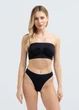 Жіночий безшовний топ з мікрофібри Giulia BANDO S/M Black, топ бандо, без бретелей - зображення 2